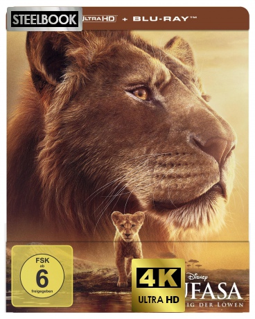Mufasa: The Lion King (Mufasa: Król Lew) (steelbook) [Blu-Ray 4K]+[Blu-Ray]