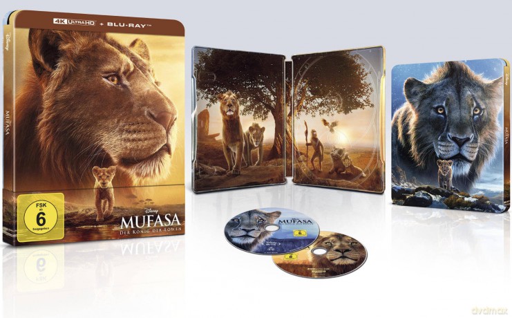Mufasa: The Lion King (Mufasa: Król Lew) (steelbook) [Blu-Ray 4K]+[Blu-Ray]