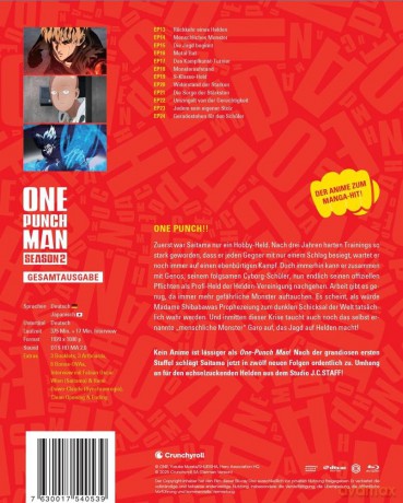 One Punch Man - Staffel 2 - Gesamtausgabe - [Blu-Ray]