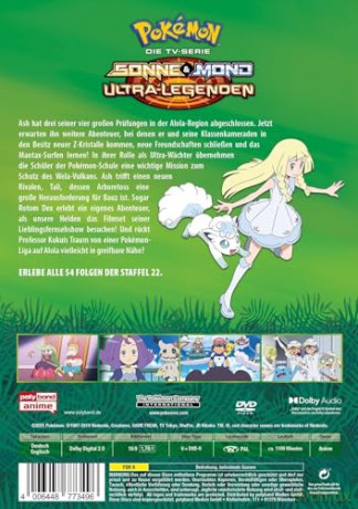 Pokémon - Die TV-Serie: Sonne und Mond Ultra-Legenden - Staffel 22 [DVD]