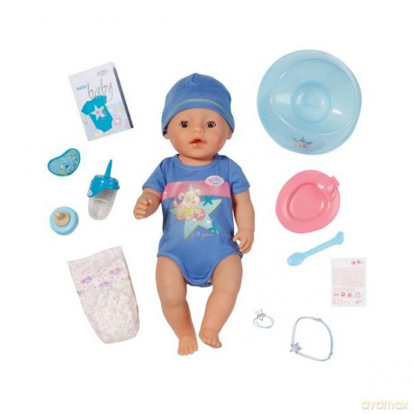 BABY BORN Lalka interaktywna, Chłopiec [ZABAWKA]
