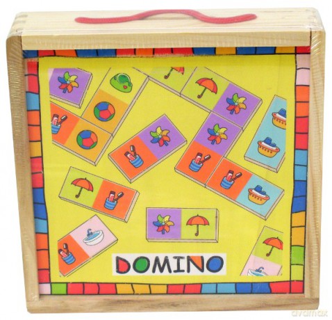 BRIMAREX Drewniane Duże Domino [ZABAWKA]