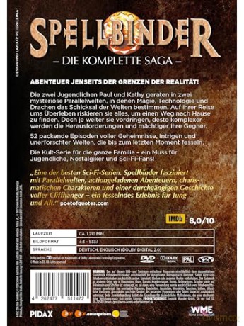 Spellbinder - Die kpl. Saga - Alle 52 Episoden der preisgekrönten Fantasy Serie [DVD]