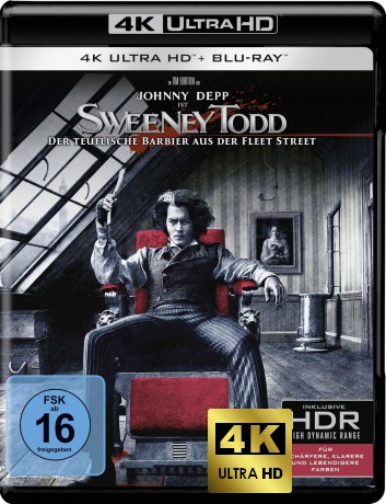 Sweeney Todd: Der teuflische Barbier aus der Fleet Street (Sweeney Todd: Demoniczny golibroda z Fleet Street) [Blu-Ray 4K]+[Blu-Ray]