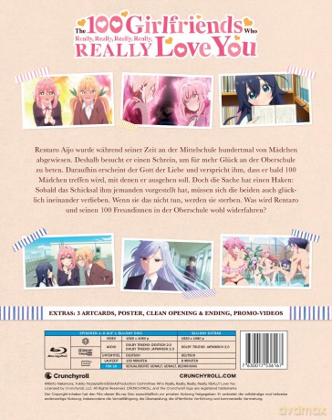 The 100 Girlfriends Who Really Really Really Really REALLY Love you - Staffel 1 - Vol. 1 - Blu-ray mit Sammelschuber [Blu-Ray]