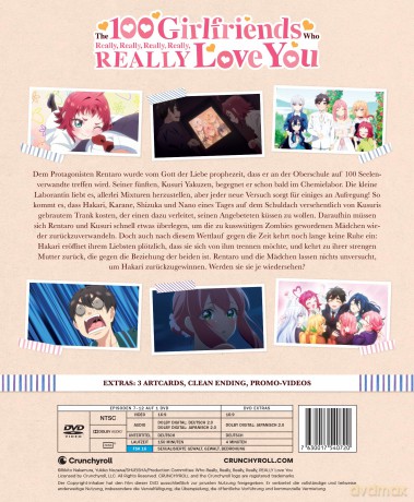 The 100 Girlfriends Who Really Really Really Really REALLY Love you - Staffel 1 - Vol.2 - [DVD]