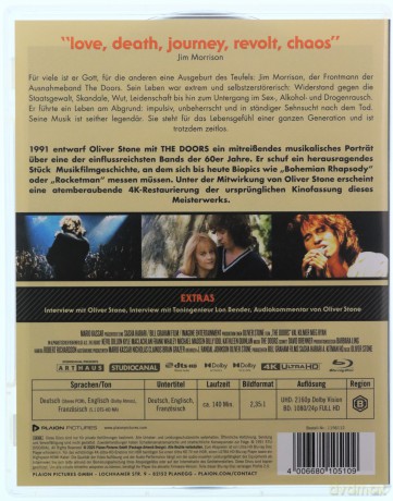 The Doors - Kinofassung [Blu-Ray 4K]+[Blu-Ray]