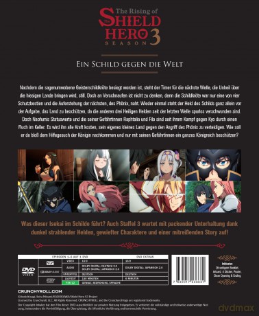 The Rising of the Shield Hero - Staffel 3 - Vol.1 - [DVD]