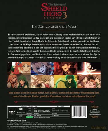 The Rising of the Shield Hero - Staffel 3 - Vol.2 - [DVD]