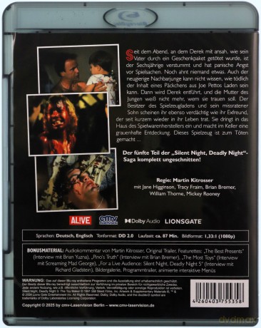 Silent Night, Deadly Night 5: The Toy Maker (Cicha noc, śmierci noc 5: Mordercze zabawki) [Blu-Ray]