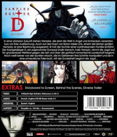 Vampire Hunter D: Bloodlust (Vampire Hunter D: Żądza krwi) [Blu-Ray]