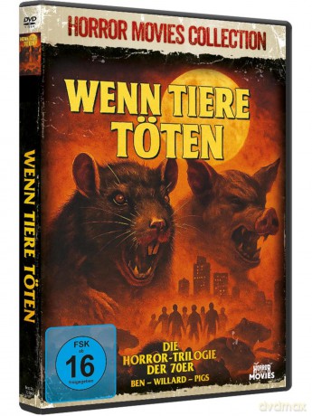Wenn Tiere töten - Die Horror-Trilogie der 1970er mit Willard, Ben und Pigs in einer Sammleredition auf DVD [DVD]