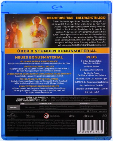 Back to the Future Trilogy 40th Anniversary Edition (Powrót do przyszłości) [4xBlu-Ray]