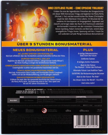 Back to the Future Trilogy 40th Anniversary Edition (Powrót do przyszłości) [4xBlu-Ray]