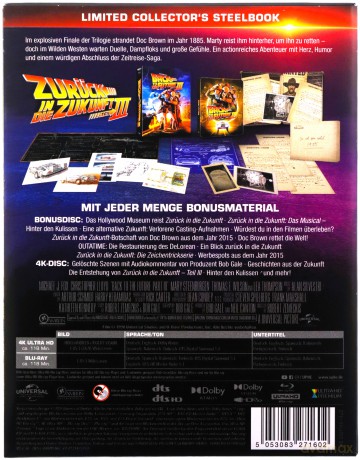 Back to the Future Part III (Powrót do przyszłości III) Limited Collector's [Blu-Ray 4K]+[2xBlu-Ray]
