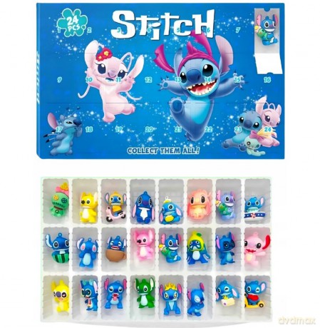 Stitch - kalendarz adwentowy 24 figurki STLO8026