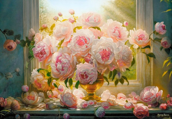 CASTORLAND 1000 el. Hot Summer Peonies C-105472-2 [PUZZLE]