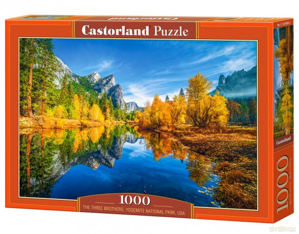 CASTORLAND 1000 el. The Three Brothers, Yosemite National Park USA C-105489-2 [PUZZLE]