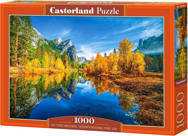 CASTORLAND 1000 el. The Three Brothers, Yosemite National Park USA C-105489-2 [PUZZLE]