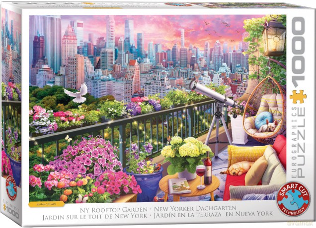 EUROGRAPHICS 1000 el. NY Rooftop Garden 6000-6161 [PUZZLE]