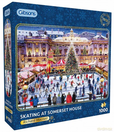 GIBSONS 1000 el. Łyżwy przy Somerset House Londyn Anglia 113742 [PUZZLE]