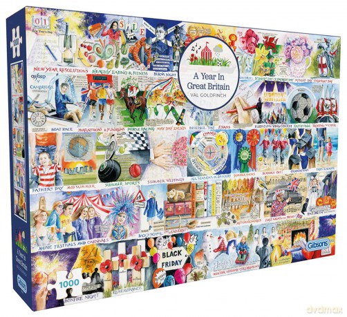 GIBSONS 1000 el. Rok w Wielkiej Brytanii 113711 [PUZZLE]
