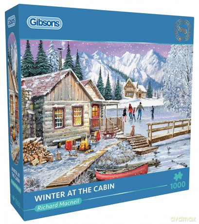 GIBSONS 1000 el. Zima w domku nad jeziorem 113745 [PUZZLE]