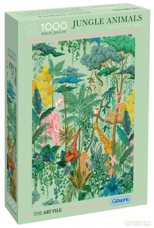 GIBSONS 1000 el. Zwierzęta w dżungli 112572 [PUZZLE]