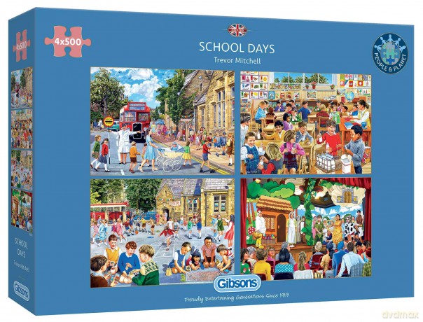 GIBSONS 4x500 el. Szkolne dni 111819 [PUZZLE]