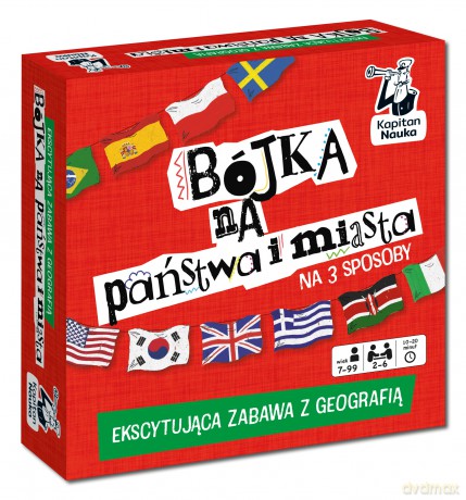 Gra geograficzna Bójka na państwa i miasta Kapitan Nauka [GRA]