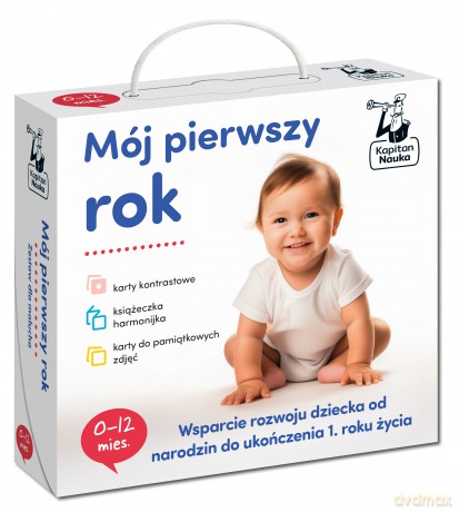 Mój pierwszy rok. Zestaw dla malucha 0-12 miesięcy. Kapitan Nauka [KSIĄŻKA]