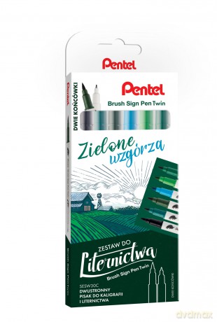 Zestaw do liternictwa Brush SESW30-ST6ZWPL 6 kolorów