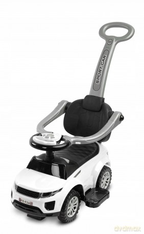390031 Samochód Jeździk Sport Car Z Rączką Biały
