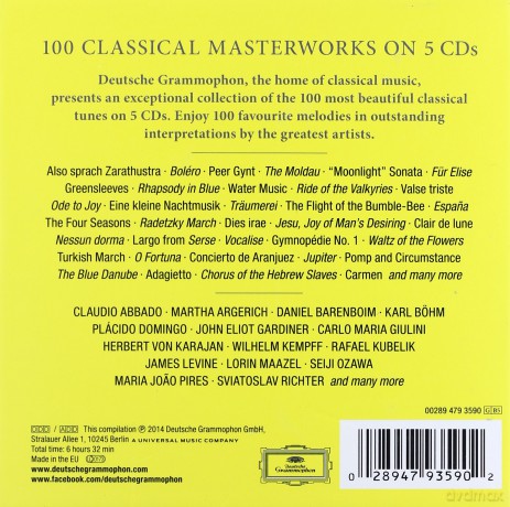 100 Classical Masterworks [5CD]