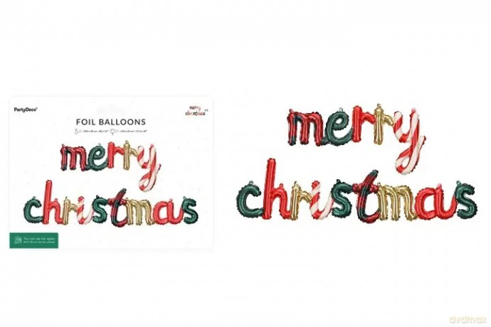 Balon foliowy - Merry Christmas