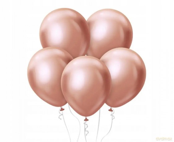 Balony Beauty&Charm, platynowe różowo-złote 18/ 5 szt.