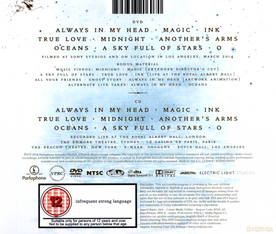 Coldplay: Ghost Stories (Live 2014)  [CD]+[DVD]