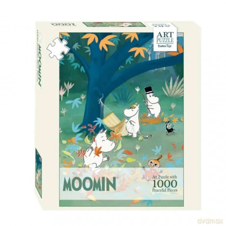 BARBO TOYS 1000 el. Artystyczne Muminki Zabawa w Lesie [PUZZLE]
