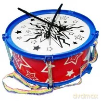 BĘBENEK Z PAŁECZKAMI INSTRUMENT MUZYCZNY WERBEL ZABAWKA DLA DZIECI