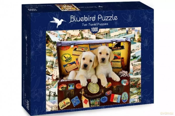BLUEBIRD 1000 el. Dwa podróżujące szczeniaki [PUZZLE]