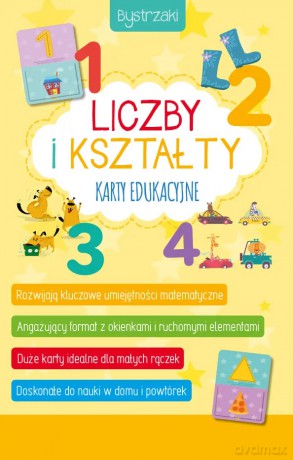 Bystrzaki. Liczby i kształty. Karty edukacyjne - Izabella Sieńko-Holewa [KSIĄŻKA]
