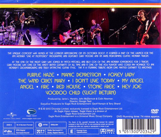 Gary Moore: Blues For Jimi [CD]+[DVD]
