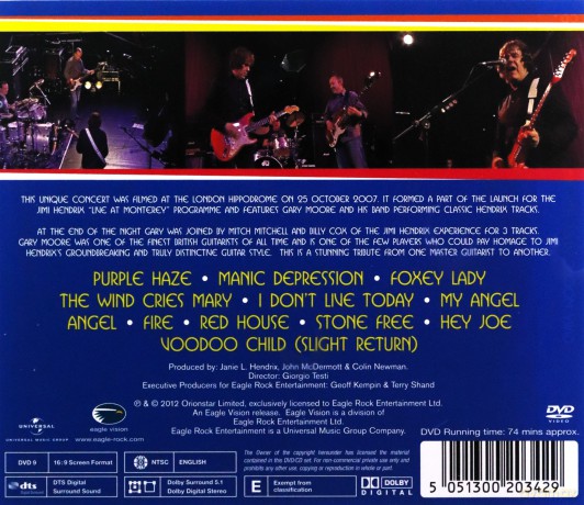 Gary Moore: Blues For Jimi [CD]+[DVD]
