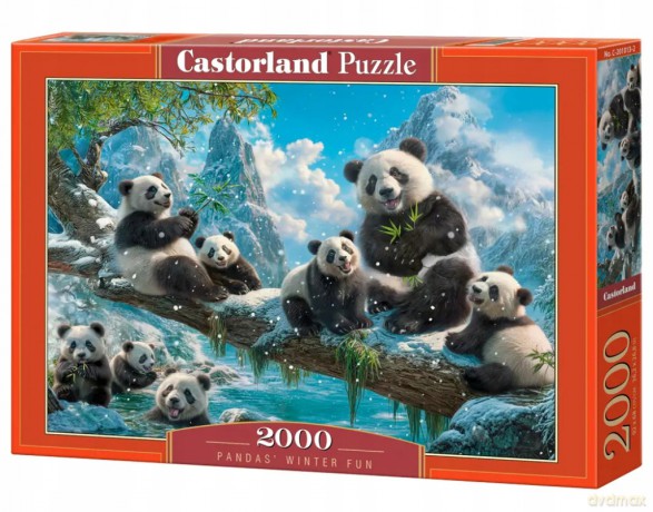 CASTORLAND 2000 el. Pandy w zimie [PUZZLE]
