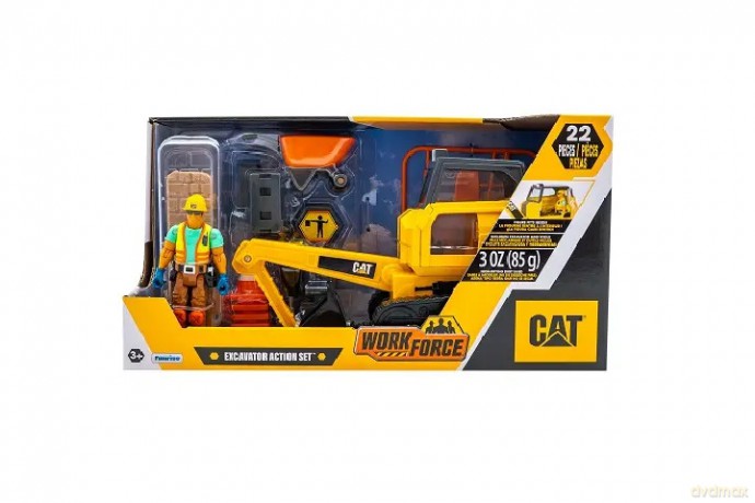 CAT koparka z figurką i akcesoriami 83456 /2