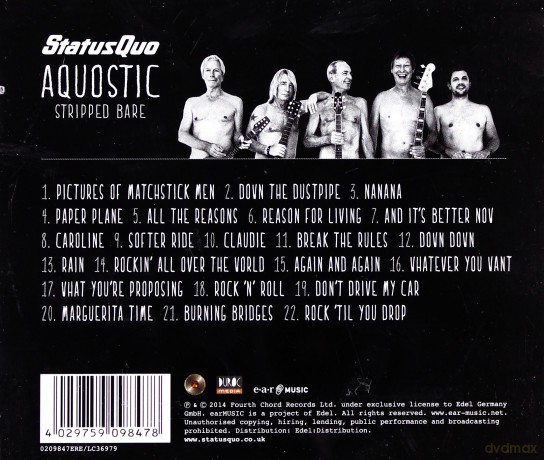 Status Quo: Aquostic Stripped Bare [CD]
