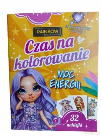 Czas na kolorowanie. Moc energii. Rainbow High