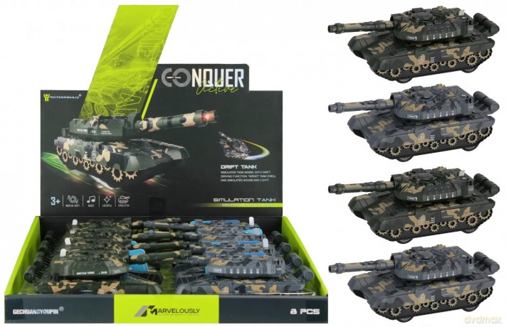 CzoŁg Drift 18cm ŚwiatŁo I DŹwiĘk Mix Mega Creative 571234