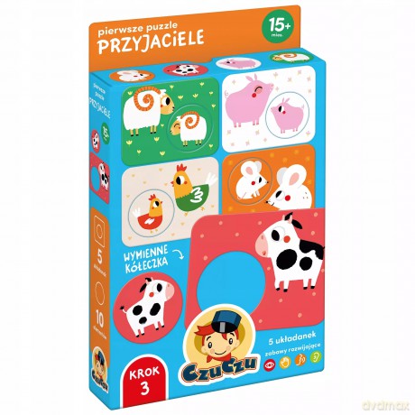 CzuCzu. Pierwsze puzzle 10 elementów. Przyjaciele [PUZZLE]