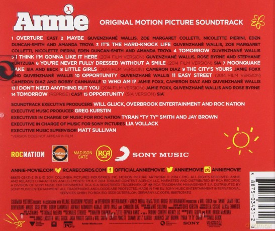 Annie soundtrack [CD]
